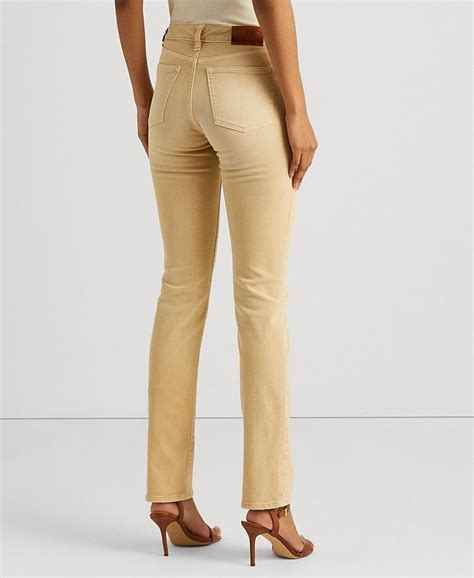 Lauren Ralph Lauren Mid Rise Straight Jeans Macy S