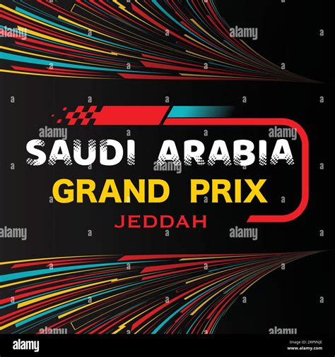 Saudi Arabia colorful Grand Prix wallpaper Stock Vector Image & Art - Alamy