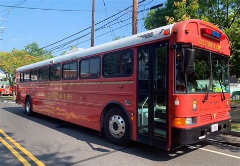 Cooling Bus Brought For People Displaced By Fire In Southeast Dc Dc