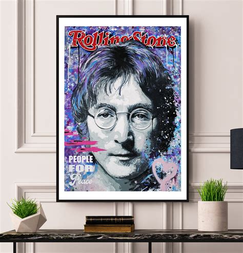 John Lennon Limited Edition Print John Lennon Wall Art The Etsy