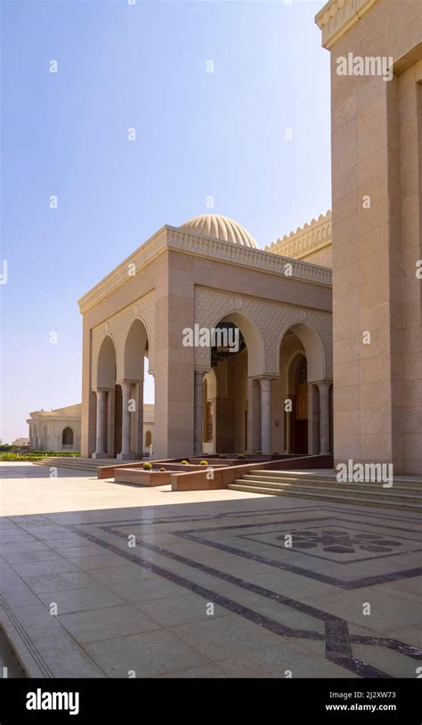 entrance to Al-Fattah Al-Aleem mosque, New Administrative Capital ...