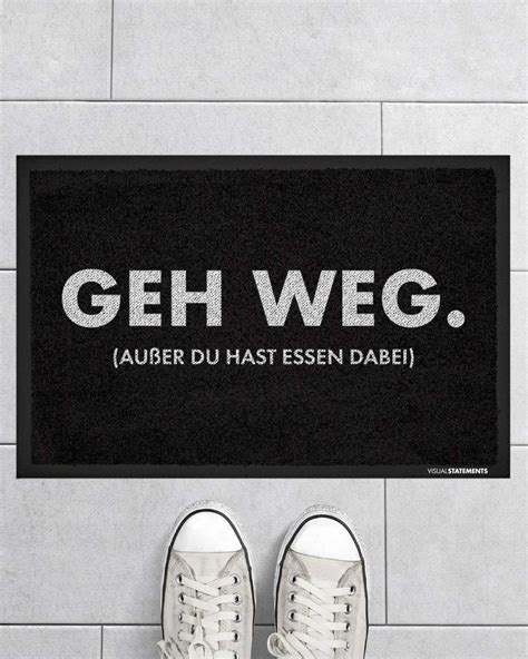 Lustige Fußmatten mit Spruch VISUAL STATEMENTS