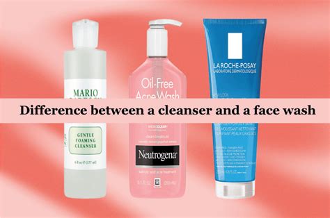 Difference Between Cleanser And Face Wash Javatpoint