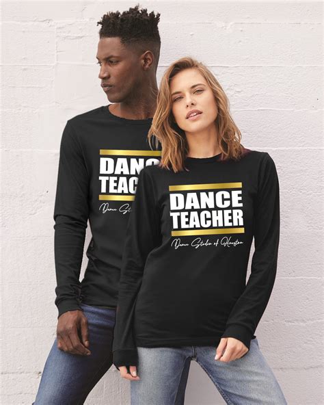 Personalized Dance Teacher T Shirt Tias Dancewear