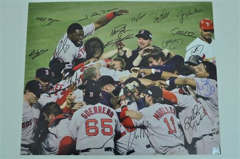 Lot Detail Boston Red Sox 2004 Team Signed 16x20 Photo