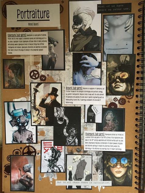 Mood Board In Sketchbook Ideas Inspiration Student Art Book Art