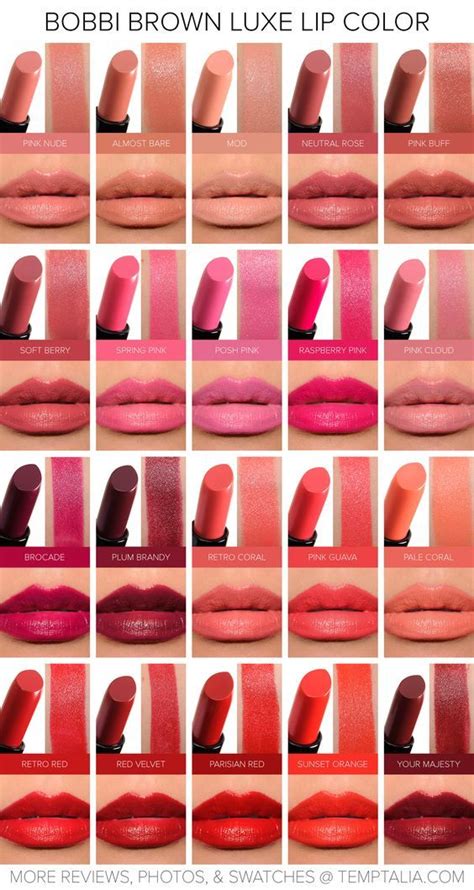 Sneak Peek Bobbi Brown Luxe Lip Color Photos Swatches Artofit