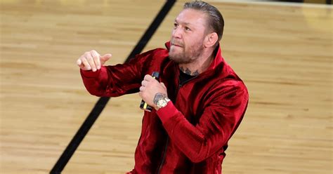 Conor Mcgregor Knocks Out Heat Mascot At Nba Finals Flipboard