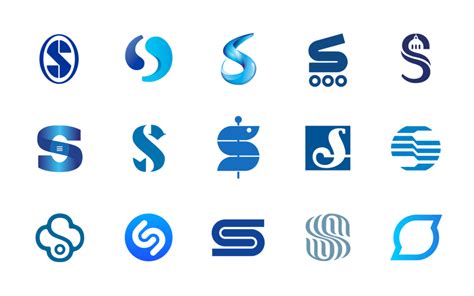 Blue Letter Logos Logos Types