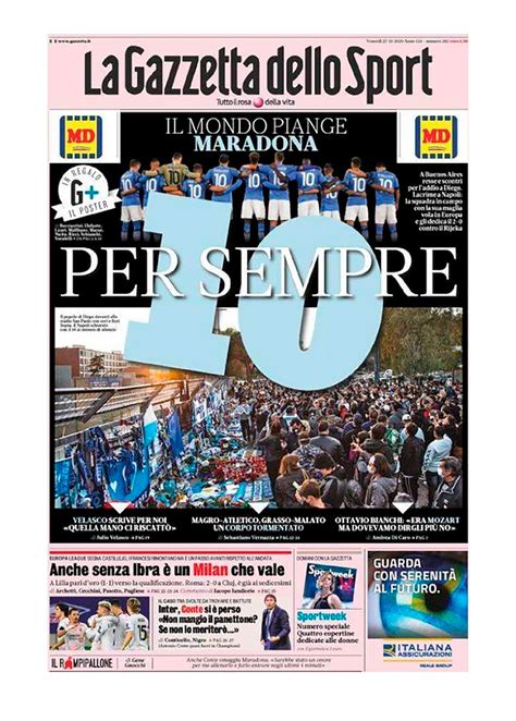 El último Adiós A Maradona En La Portada De 32 Diarios De Distintas