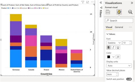 Power Bi How To Format Stacked Column Chart Geeksforgeeks