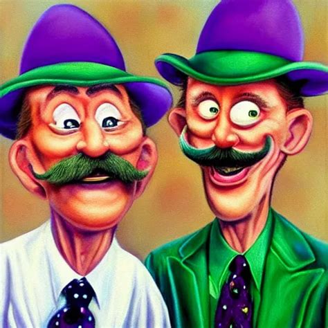 Beautiful Lifelike Painting Of The Chuckle Brothers Stable Diffusion