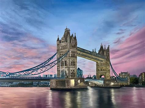 Tower Bridge London Painting By SIMONA NEDEVA Saatchi Art