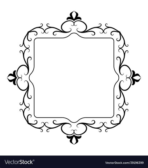 Antique frame Royalty Free Vector Image - VectorStock