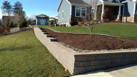 Retaining Wall Grading Sod Installation Paver Edging Dickson