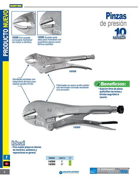 Pinza De Presi N De Quijada Curva Foy Tomodachi