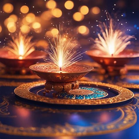 Premium Photo Diwali Celebration Beautifully Designed Rangoli And