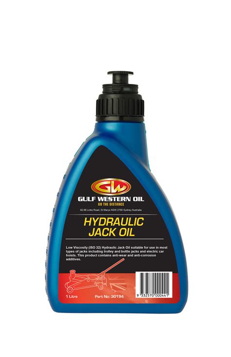 Hydraulic Jack Oil Iso Gulf Western Oil