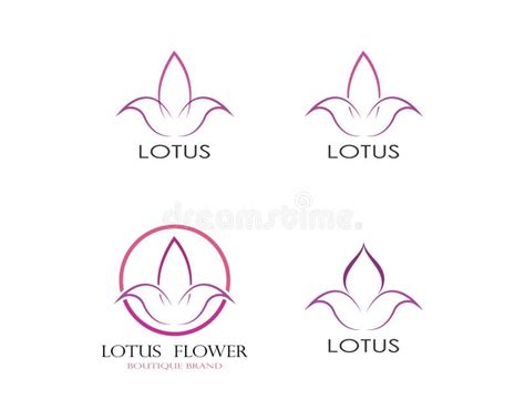 Beauty Lotus Logo Template Stock Vector Illustration Of Logo