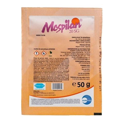 Insecticid Sistemic MOSPILAN 20 SG SUMI AGRO 50 G