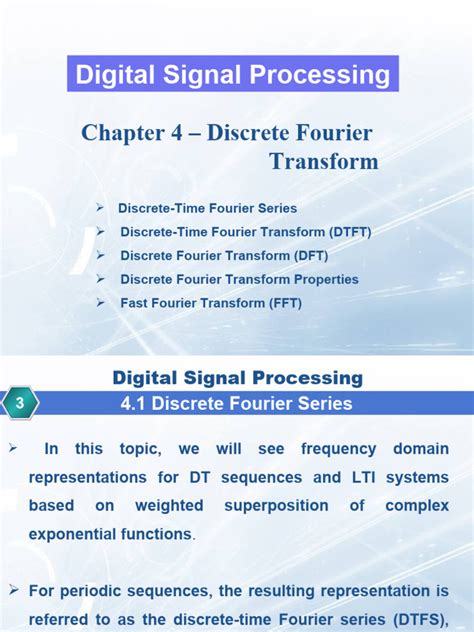 CH - 4 Discrete Fourier Transform | PDF | Discrete Fourier Transform | Mathematical Objects