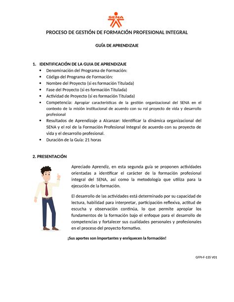 Gfpi F Gu A De Aprendizaje Proceso De Gesti N De Formaci N