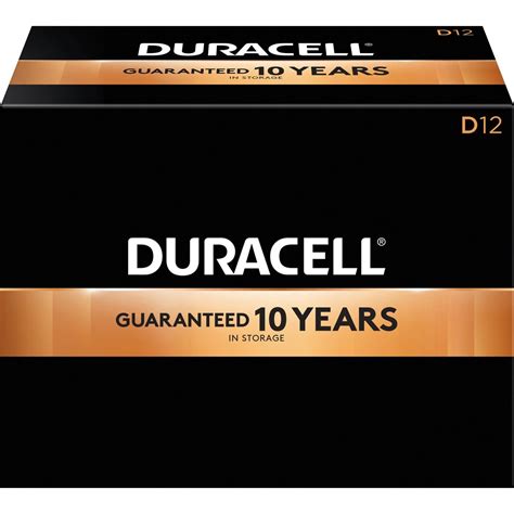 Duracell Dur01301 Coppertop Alkaline D Battery Mn1300 12 Box Black