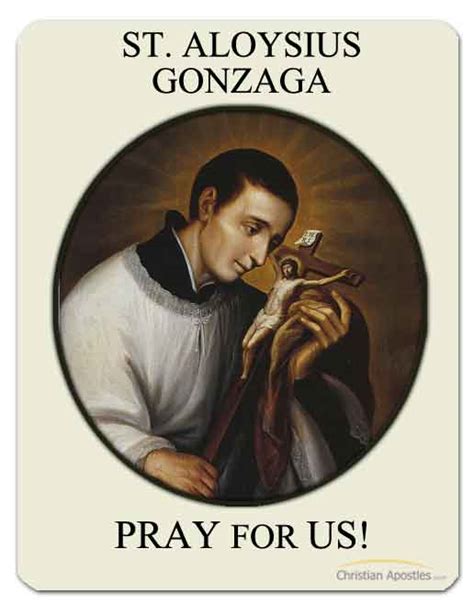 St Aloysius Gonzaga Medal Patron Of Youth