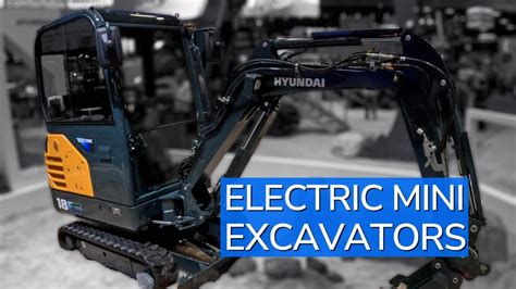 Hyundai Electrifies Its Mini Excavators Youtube