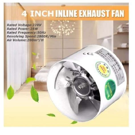 Jual Inline Duct Fan Booster Exhaust Blower Toilet Dapur Restoran Udara