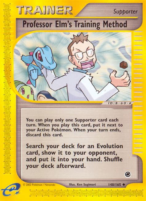 Professor Elms Training Method 148165 Expedition Base Set E Card