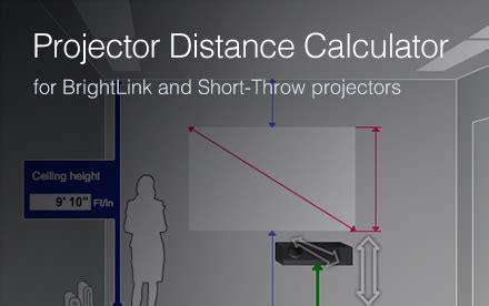 Projection Distance Calculators Epson Us