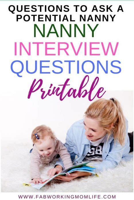 Nanny Interview Questions Grab Your Printable Checklist