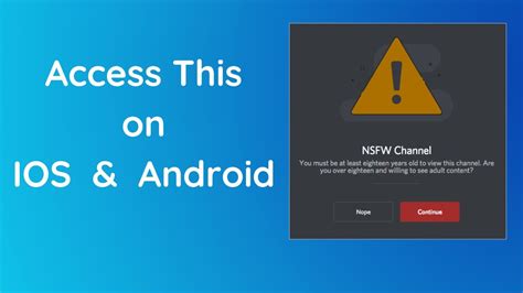 How To Access Age Restricted Servers In Discord On IOS Android YouTube