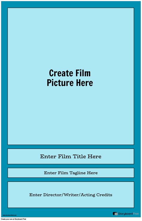 Customizable Movie Poster Storyboard By Poster Templates