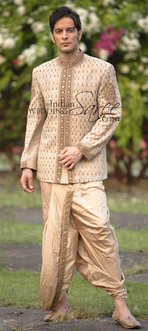 Why Are Men’s Dhoti Sherwani Hot Favourite Choice ~ Indian Wedding Saree