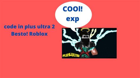 New Code Code Is Masterbaridi Plus Ultra 2 Roblox Youtube