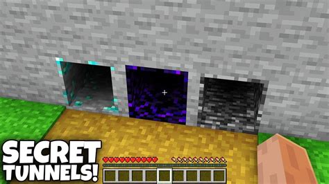 I Found SMALLEST SUPER SECRET TUNNELS In Minecraft What Inside