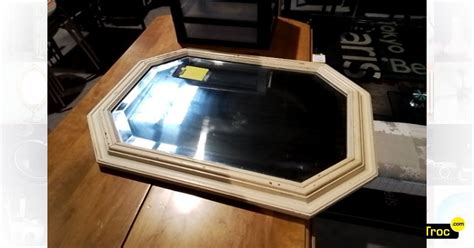 Achat MIROIR BOIS BLANC BISEAUTÉ occasion Lannion Troc