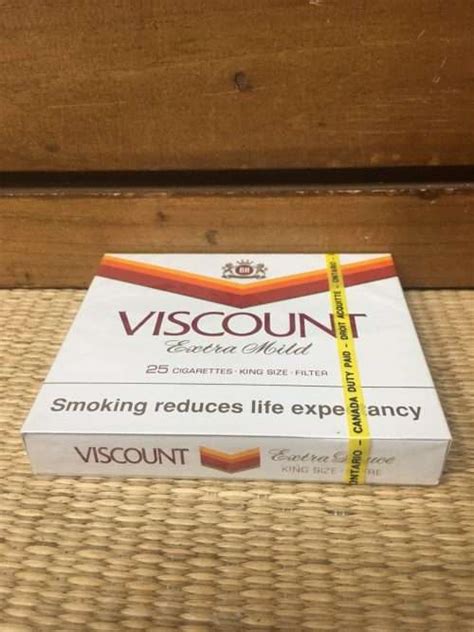 Viscount Extra Mild King Size Cigarette Hard Box Benson Hedges