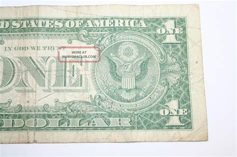 One Dollar Star Note Silver Certificate Vintage Note Ending