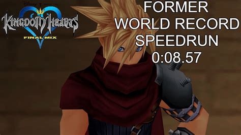 KH FM LV 100 Proud Mode Cloud Speedrun 0 08 57 FORMER WORLD RECORD