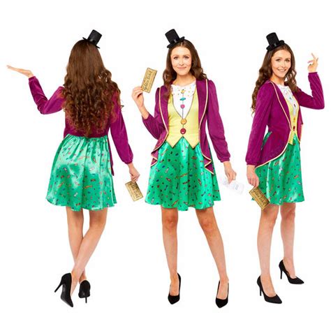 Ladys Classic Roald Dahl Willy Wonka Costume Midlands Fancy Dress