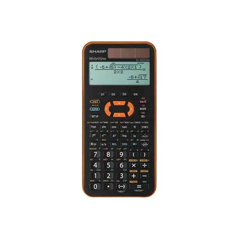 Stock Bureau Sharp Calculatrice Scientifique El W Xg Solaire Orange