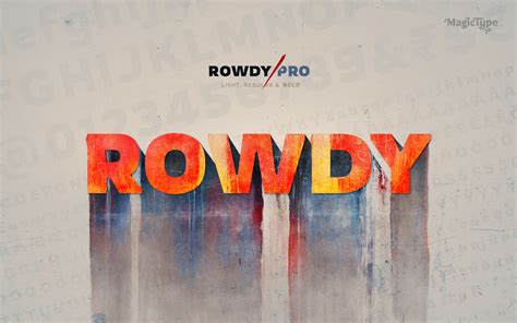 Rowdy Typeface | MagicType