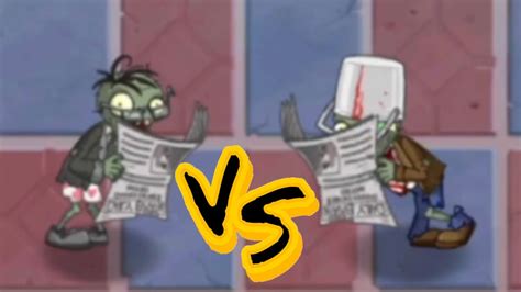 Plants Vs Zombies 2 Newspaper Zombie Vs All Zombies Mronger Youtube