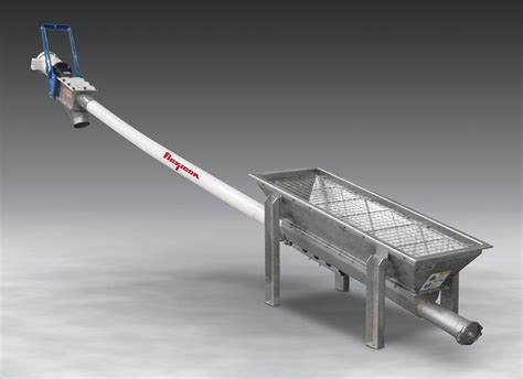 Flexible Screw Conveyor Trough Hopper Accommodates Multiple Material