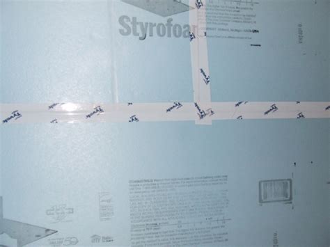 Tyvek Tape On Blue Board Home Construction Improvement