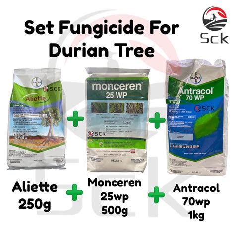 Aliette 250g Antracol 70WG 1kg Monceren 500g Set Fungicide Racun Kulat