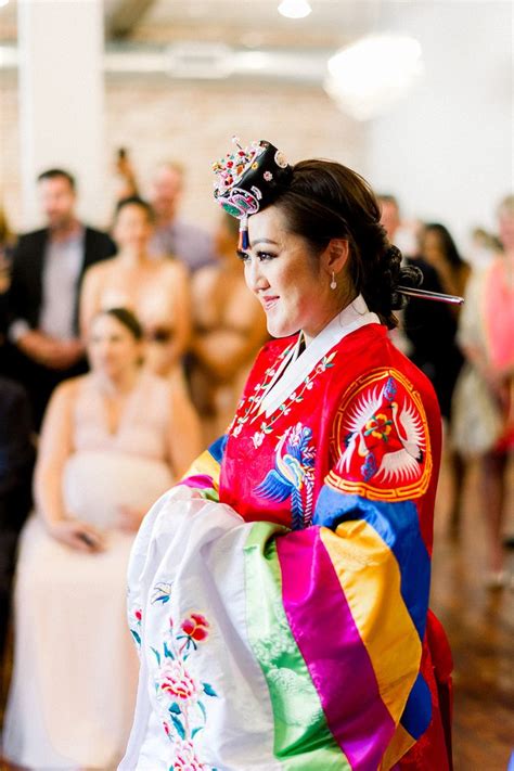 Traditional Korean Ceremony At Franciscan Gardens Paebaek Bride